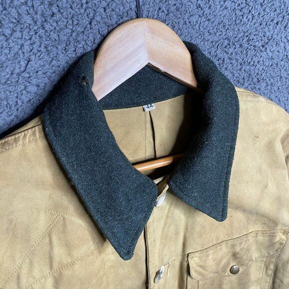 FILSON Upland Hunting Jacket MEN’S LARGE 44 Heavy Wax Cotton Canvas USA Made - Picture 5 of 16